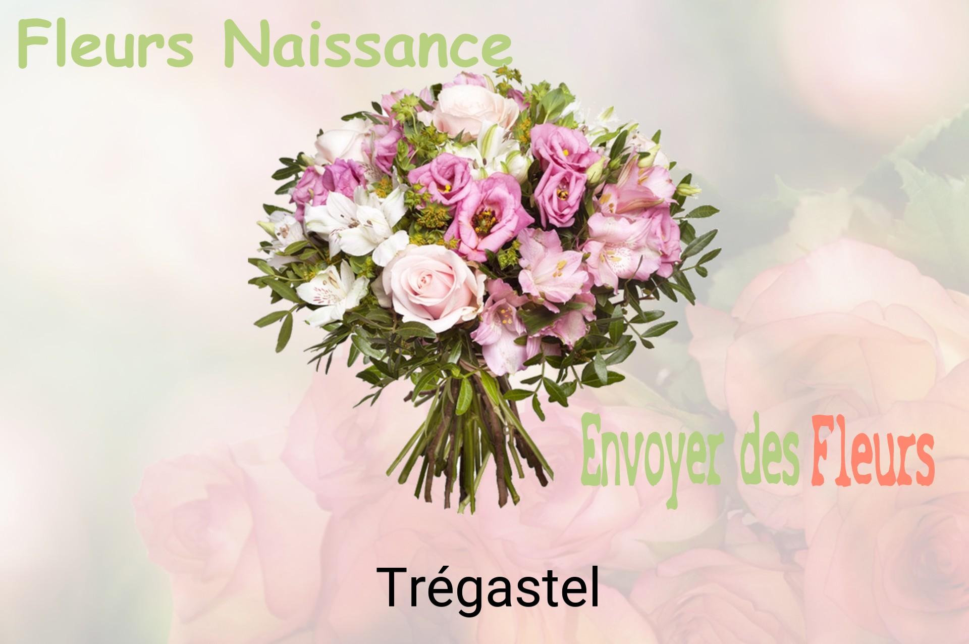 Bouquet de fleurs de naissance livré à Trégastel